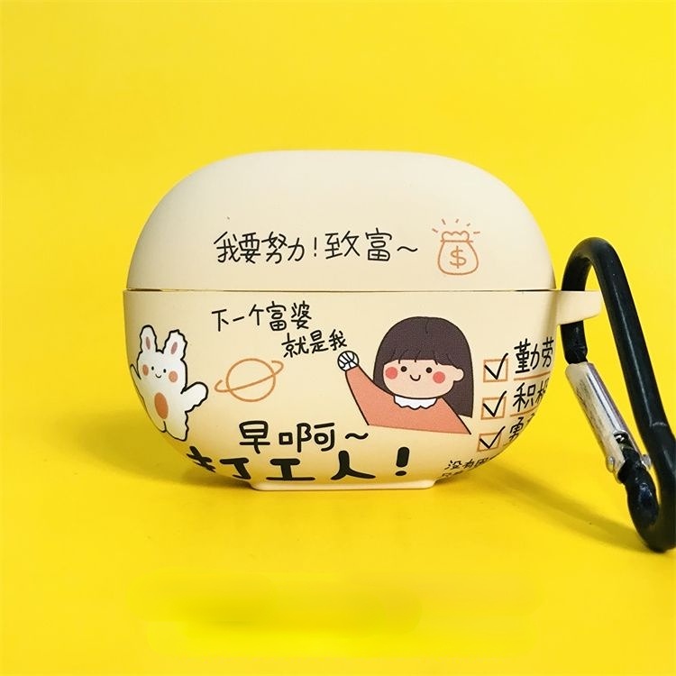 【Chất Lượng Cao】 Vỏ Bảo Vệ Hộp Sạc Tai Nghe Redmi Buds 3 Lite Youth Hình Gấu &amp; SpongeBob