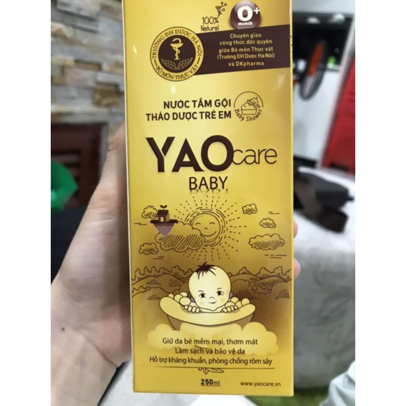 Sữa tắm gội thảo dược cho bé Yaocare baby ( chai 250ml)