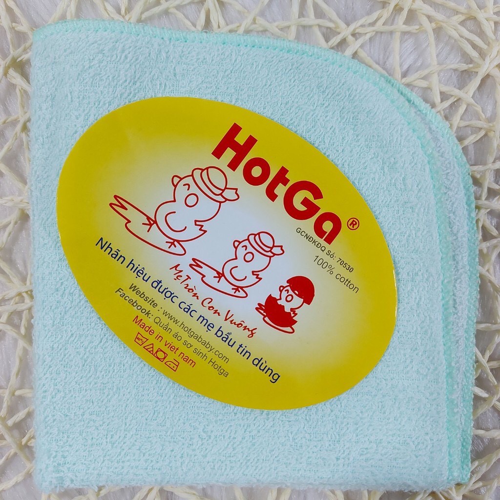 Combo 5 khăn sữa màu HotGa cho bé sơ sinh