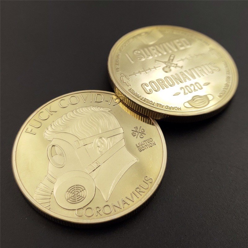 Đồng Xu Chống Covi Mạ Vàng 24k