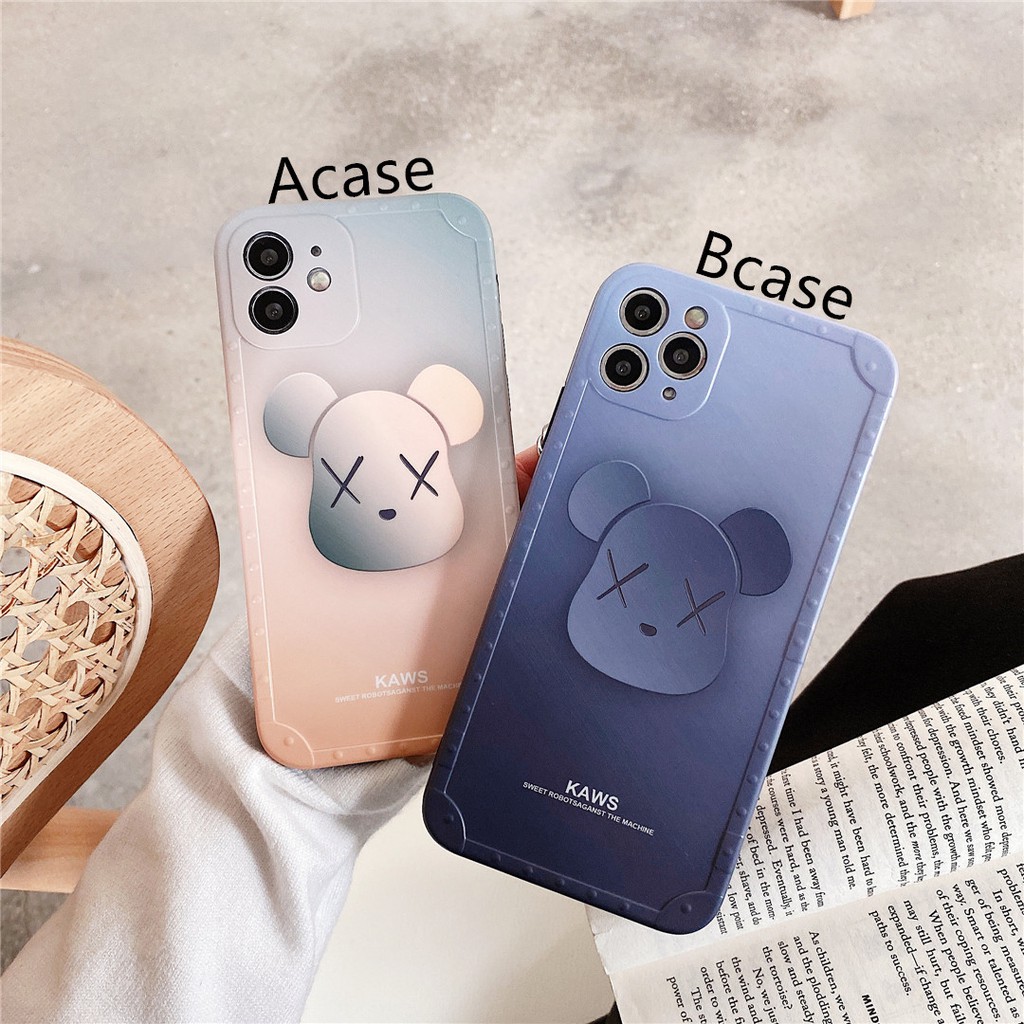 Ốp lưng mềm họa tiết độc đáo Bearbrick cho iPhone12 mini 11 PRO MAX 6/6s 7/8plus SE2 X/XS XR XSMAX #HG3604