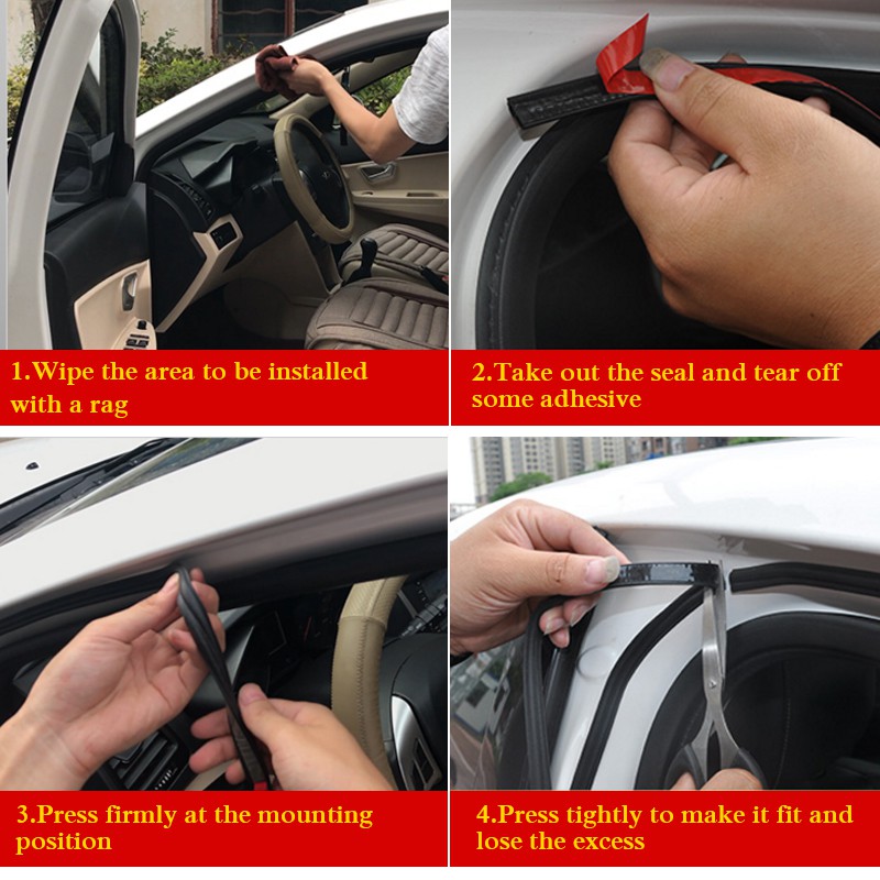 Cuộn dây cao su EPDM dán cách âm dành cho cửa xe ô tô | BigBuy360 - bigbuy360.vn