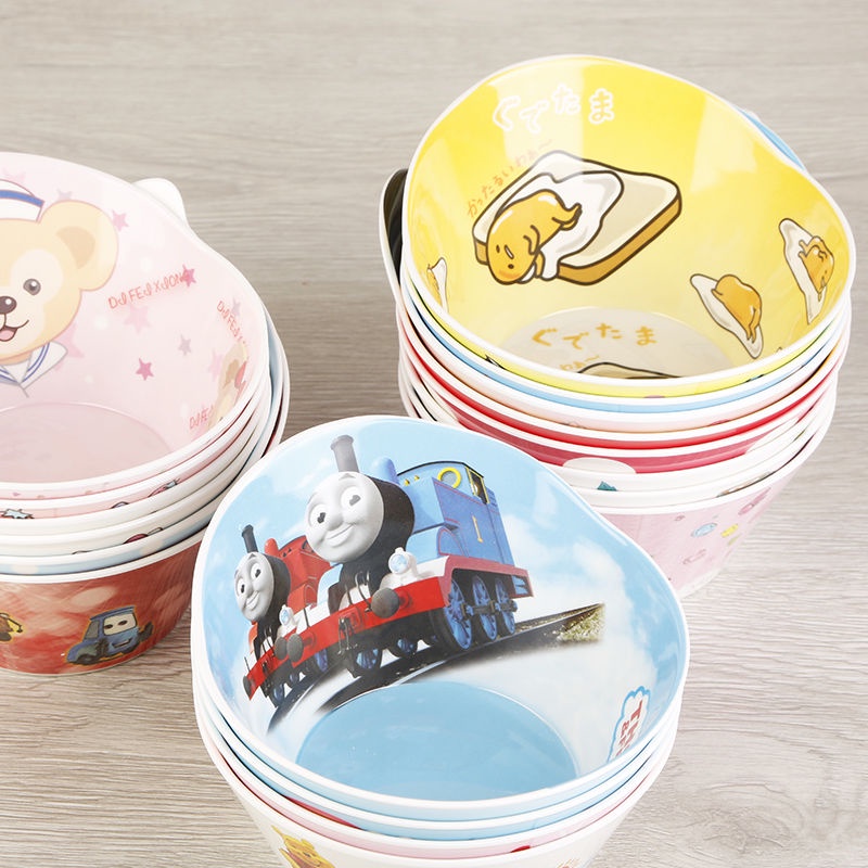 ❤Bát Ăn Cơm / Súp Bằng melamine Hình Hoạt Hình Chống Sốc Chống Ăn Mòn Cho Trẻ Em