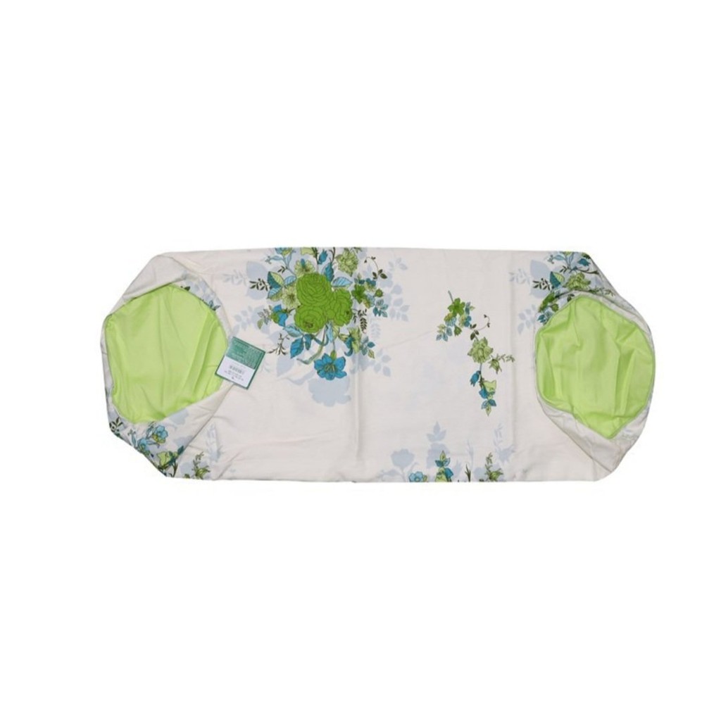 Áo gối ôm 37x105cm dây kéo có bèo cotton hoa