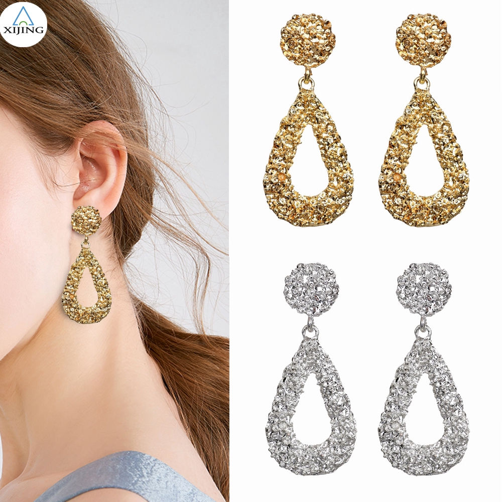 Khuyên tai nữ kiểu dáng giọt nước phong cách thanh lịch