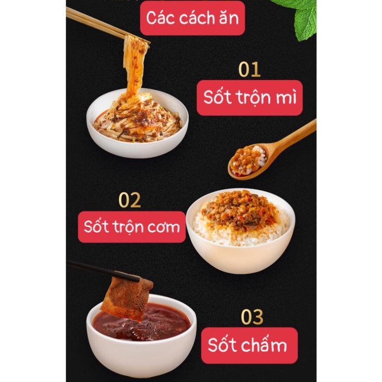 Sốt trộn cơm Haidilao vị bò hầm (cay) 200g - Gia vị ăn liền dùng làm cơm trộn, mì trộn, chấm lẩu - Hansik Kitchen