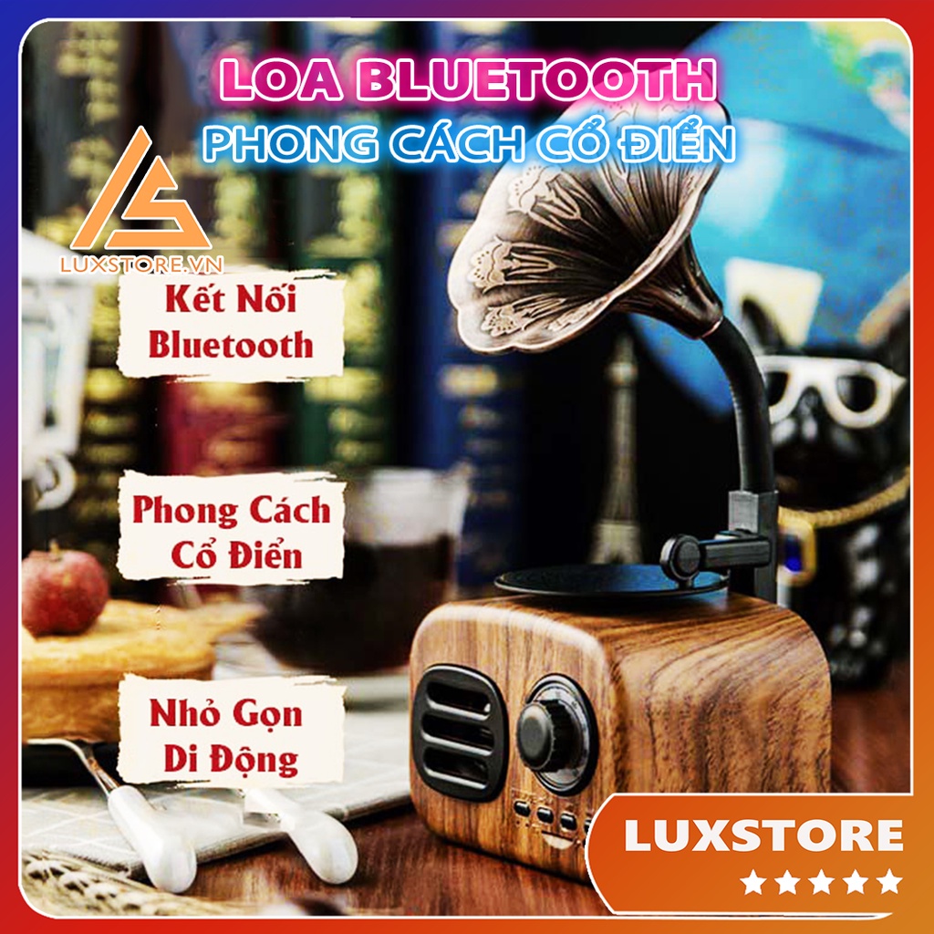 LOA BLUETOOTH MINI PHONG CÁCH CỔ ĐIỂN CỔ ĐIỂN FT05 &amp; BT01 CLASSIC ÂM THANH SIÊU TRẦM SANG TRỌNG – LUXSTORE