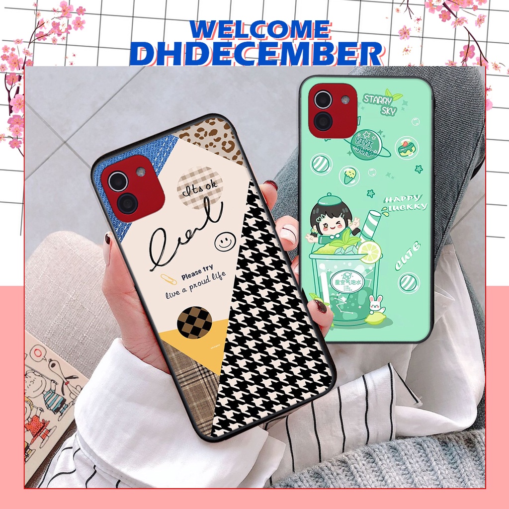 Ốp lưng Samsung  A03/ A04 in hình nice ,good luck happy ốp xinh viền dẻo đẹp chất