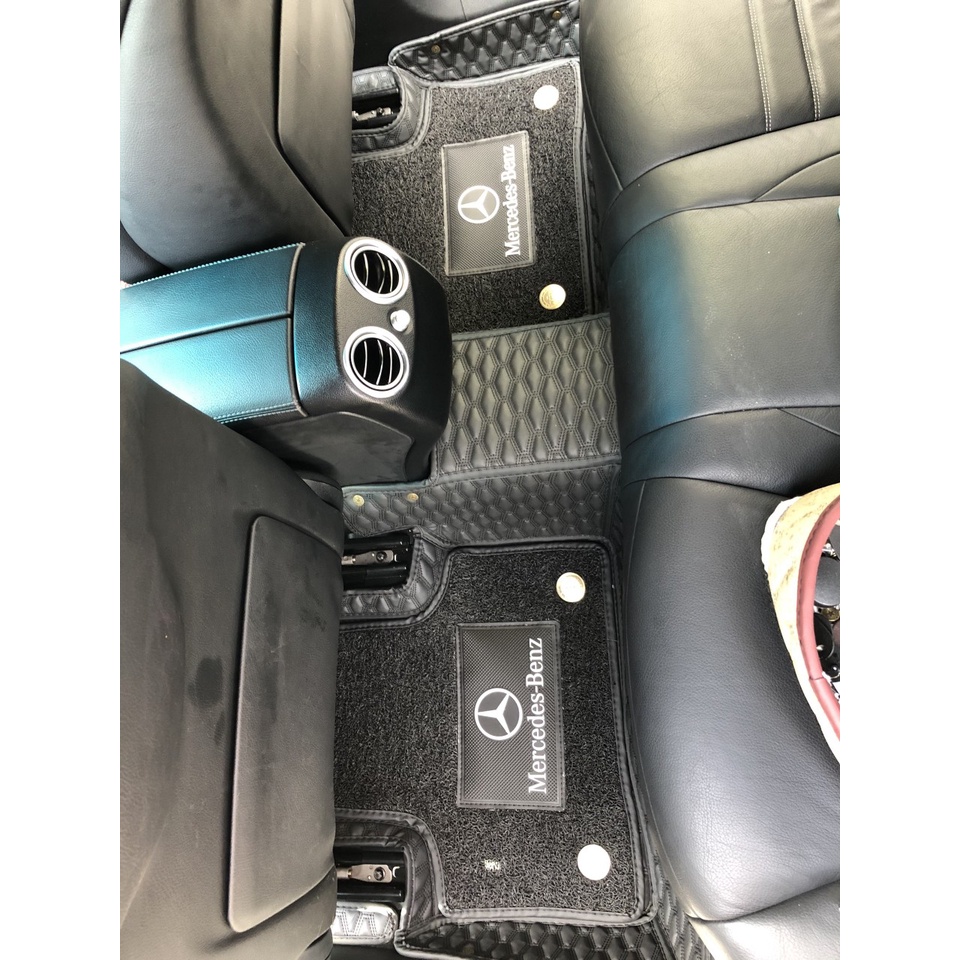 Thảm lót sàn 8D da diamond cao cấp cho xe Mercedes GLC 200, Mercedes GLC 250, Mercedes GLC 300 2016 -2022