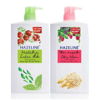 [Chính hãng ™] Sữa tắm HAZELINE Matcha  Lựu đỏ 1,2kg , Sữa tắm HAZELINE Yến mạch dâu tằm 1,2kg, Sữa tắm HAZELINE 1200g