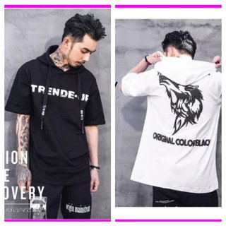 Áo thun nam cộc tay hiphop có mũ hot trend