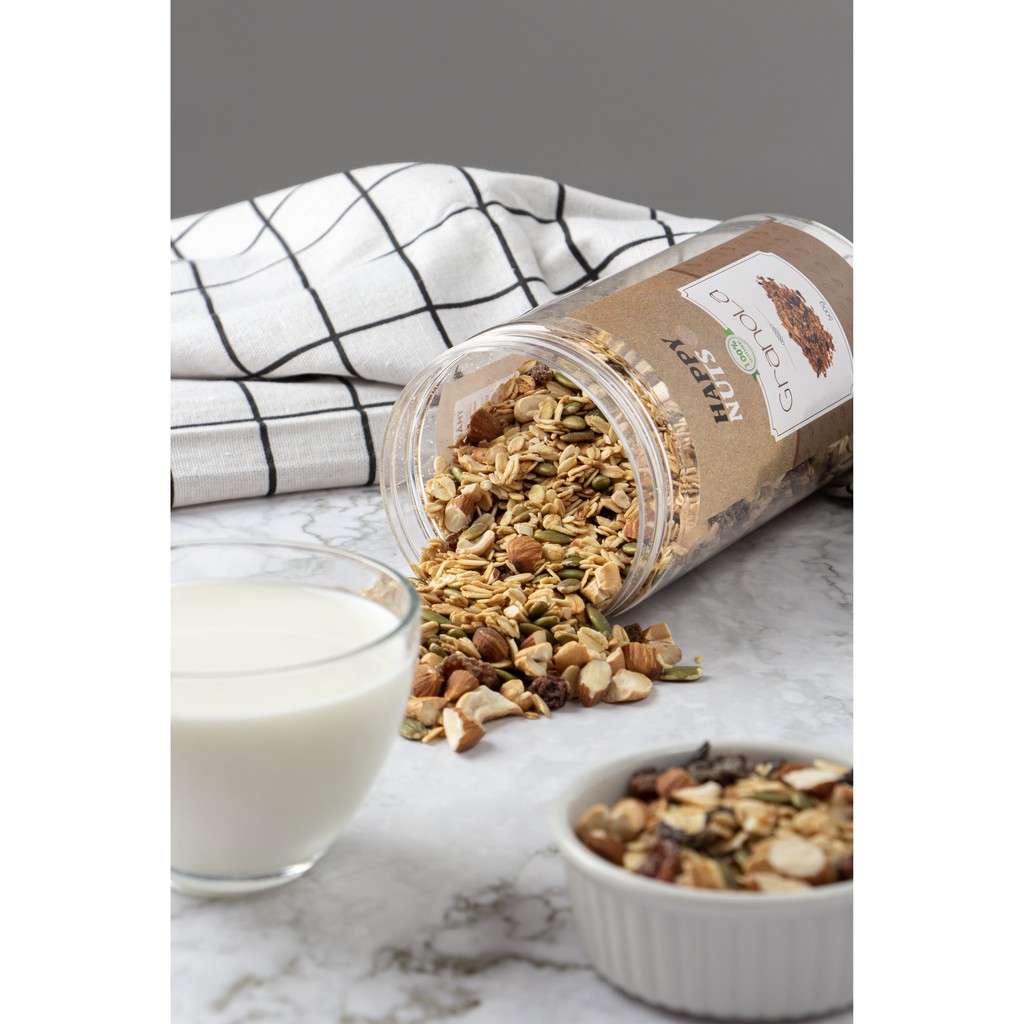 Granola vị nho mix HAPPY NUTS 500gr