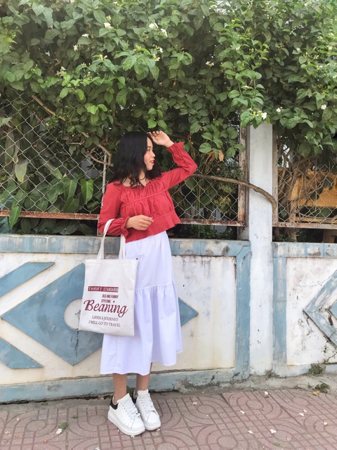 áo babydoll tay bồng