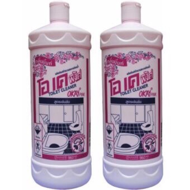 [Mã HC0505 giảm 8% đơn 250K] Nước tẩy bồn cầu Okay Pink 960ml-Thái lan