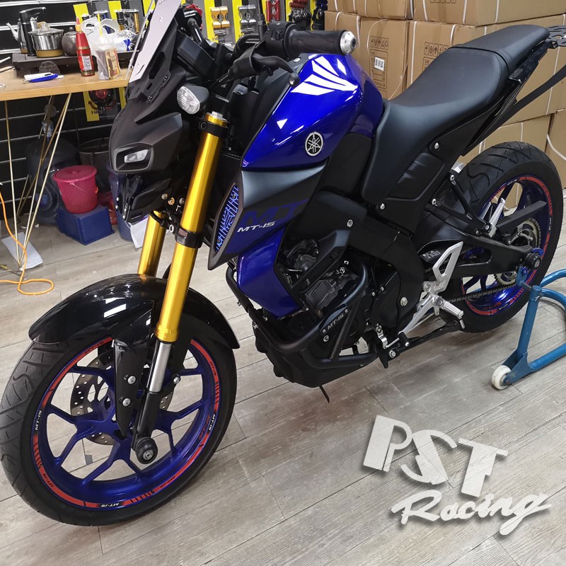 Chống đổ MT 15 lắp đặt zin, chống đổ khung sườn Yamaha MT 15.