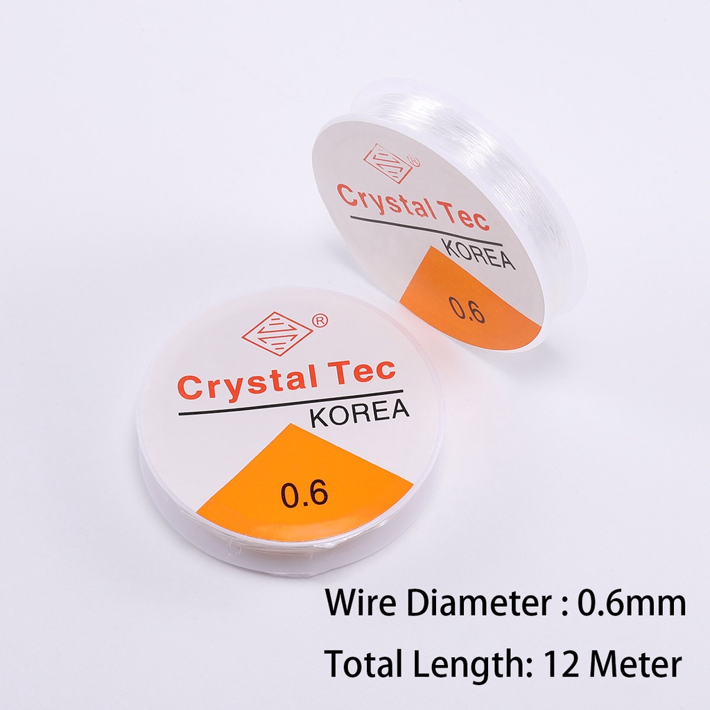 Cuộn dây cước ST.KUNKKA tinh thể trong suốt đàn hồi làm vòng tay chuỗi hạt/đính cườm/đồ trang sức/đường kính 0.5-1.mm
