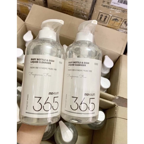 NƯỚC RỬA BÌNH HỮU CƠ MOYUUM 365 tạo bọt Hàn Quốc