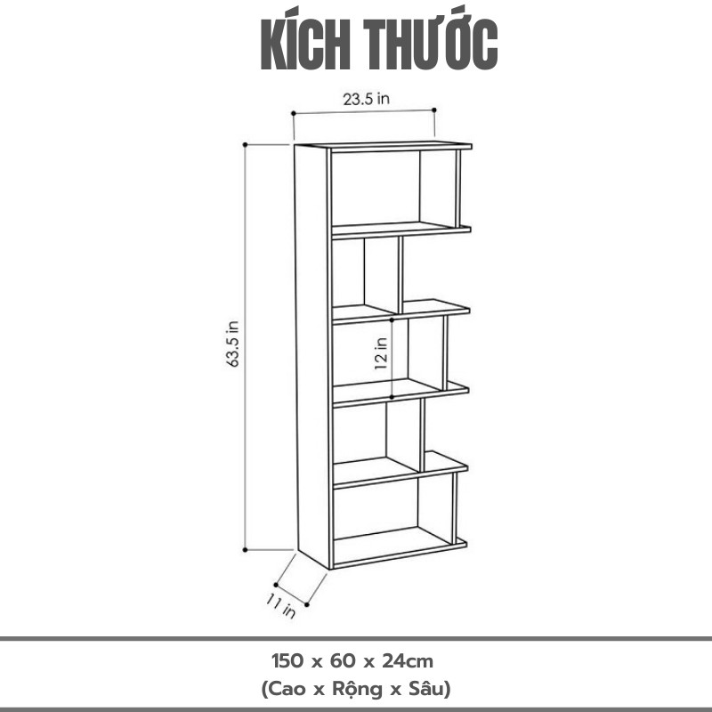 Kệ Trang Trí Phòng Khách Đơn Giản SIB DECOR