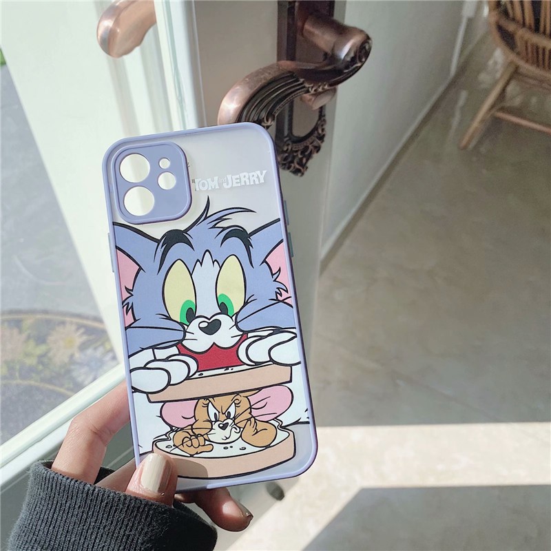 Ốp điện thoại hình Tom và Jerry cho Iphone 12 Pro max X XR i7/8 SE 2020 7plus 8P iphone11 pro MAX XsMax