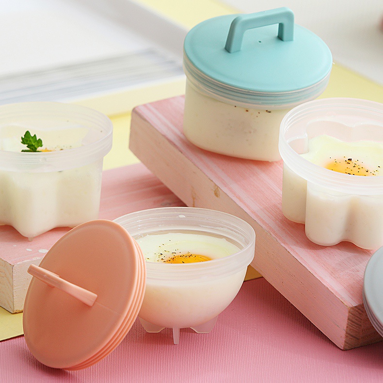 KHUÔN HẤP TRỨNG/ LÀM BÁNH FLAN KÈM CHỔI QUÉT DẦU CHO BÉ ĂN DẶM