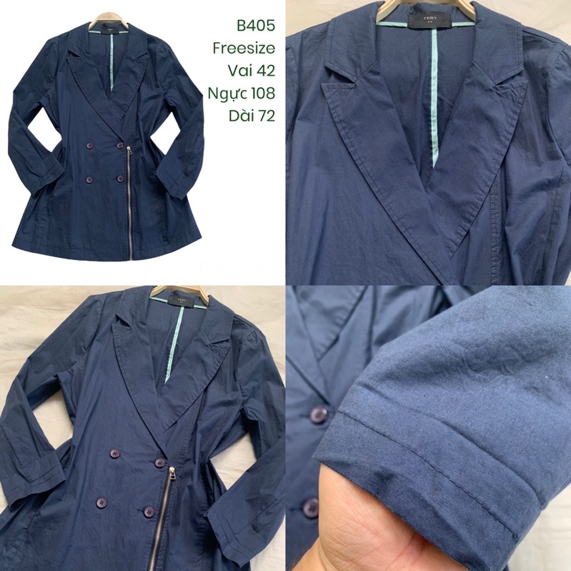 Áo khoác blazer nữ B405 form rộng 1 lớp 2hand Hàn si tuyển ảnh thật