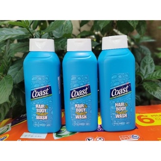 Sữa tắm - gội coast 2in1 cho nam hàng mỹ mẫu mới chai lớn 946ml.