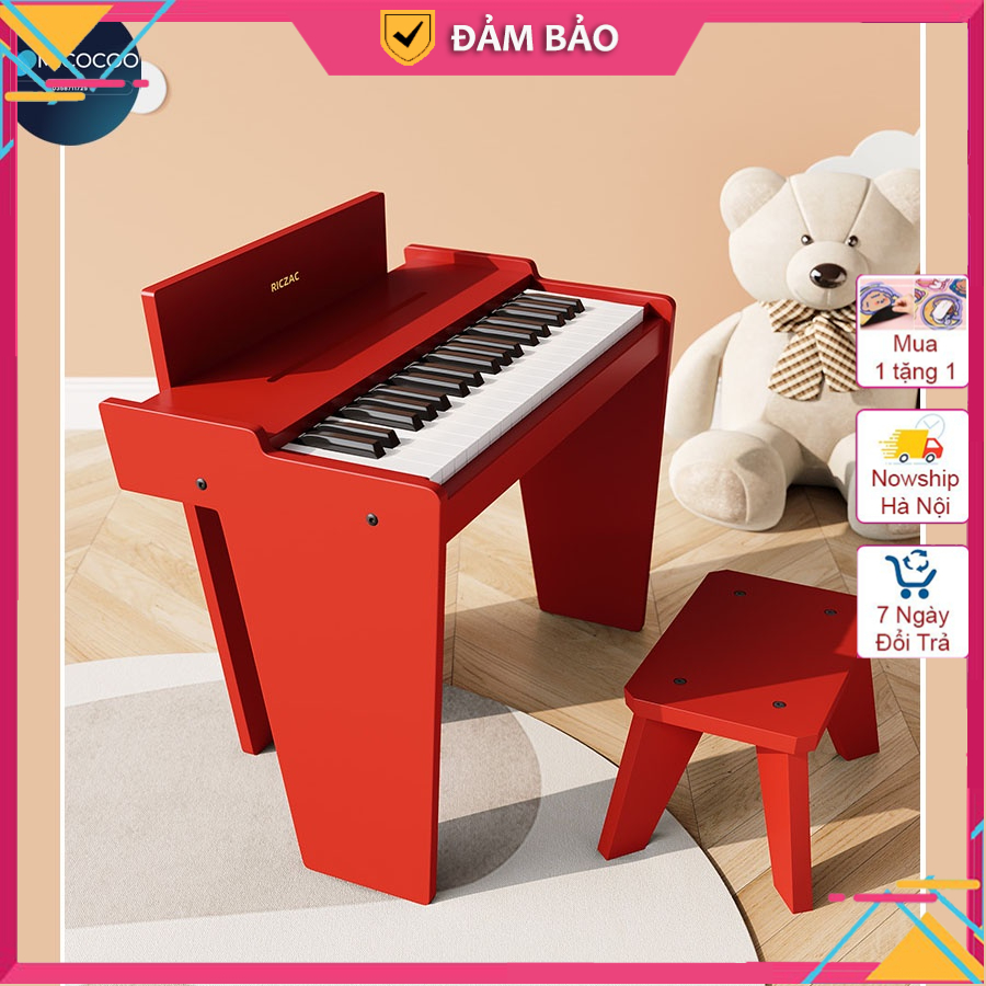 Đàn piano cho trẻ em chất liệu gỗ cao cấp bền đẹp, âm thanh sống động, tặng kèm ghế ngồi cho bé