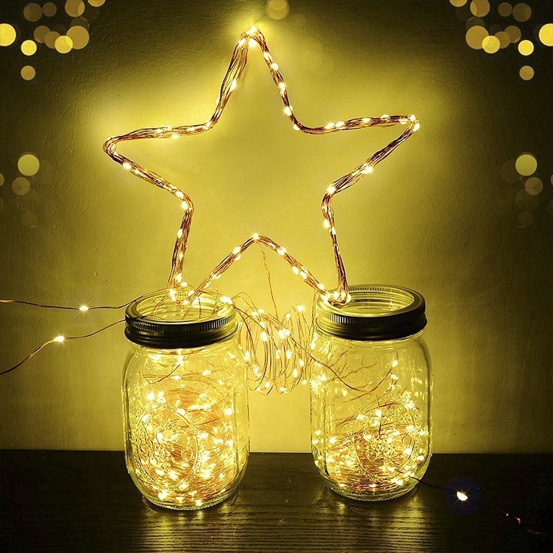 Dải đèn LED dây đồng dùng để trang trí nội thất Cho Giáng Sinh Halloween