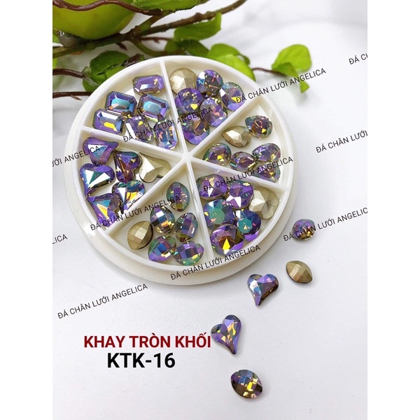 Đá khối đủ mẫu 1 set có 36 viên kèm khay