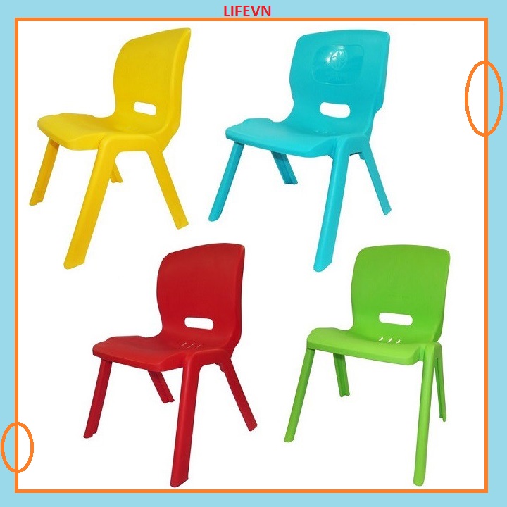 Ghế tựa mẫu giáo Lifevn Ghế nhựa có tựa trẻ em cho bé Việt Nhật Ms 1954 Ms 1957 (Mã cũ970) - Tựa mẫu giáo