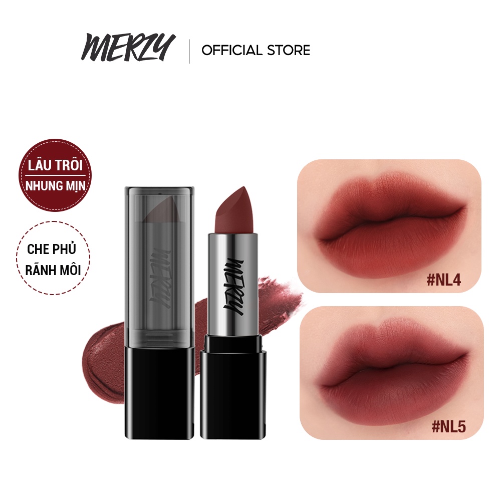 [Ver Noir] Son Thỏi Lì Merzy Another Me The First Lipstick 3.5g