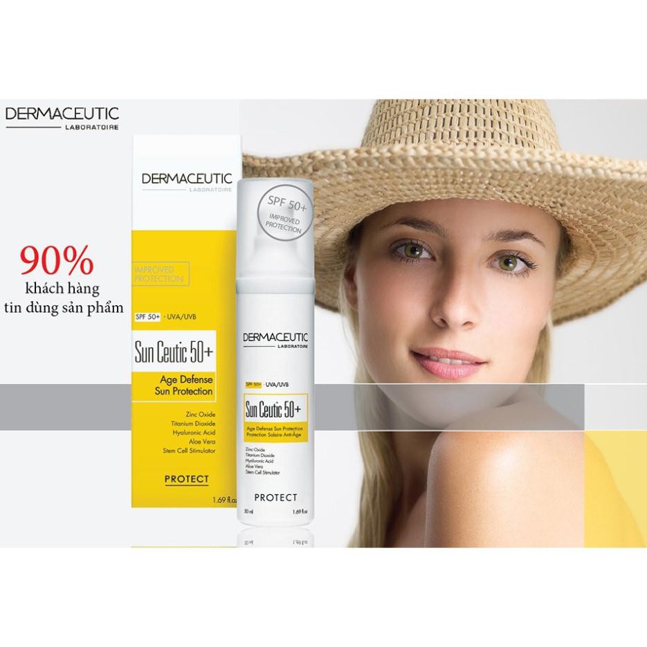 Dermaceutic Sun Ceutic 50+ Protection - Kem Chống Nắng Chống Lão Hoá Toàn Diện 50ml