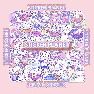 Sticker hình dán trang trí hình thỏ dễ thương lovely mong mong chống nước dán mũ bảo hiểm, laptop, guitar, vali, sổ