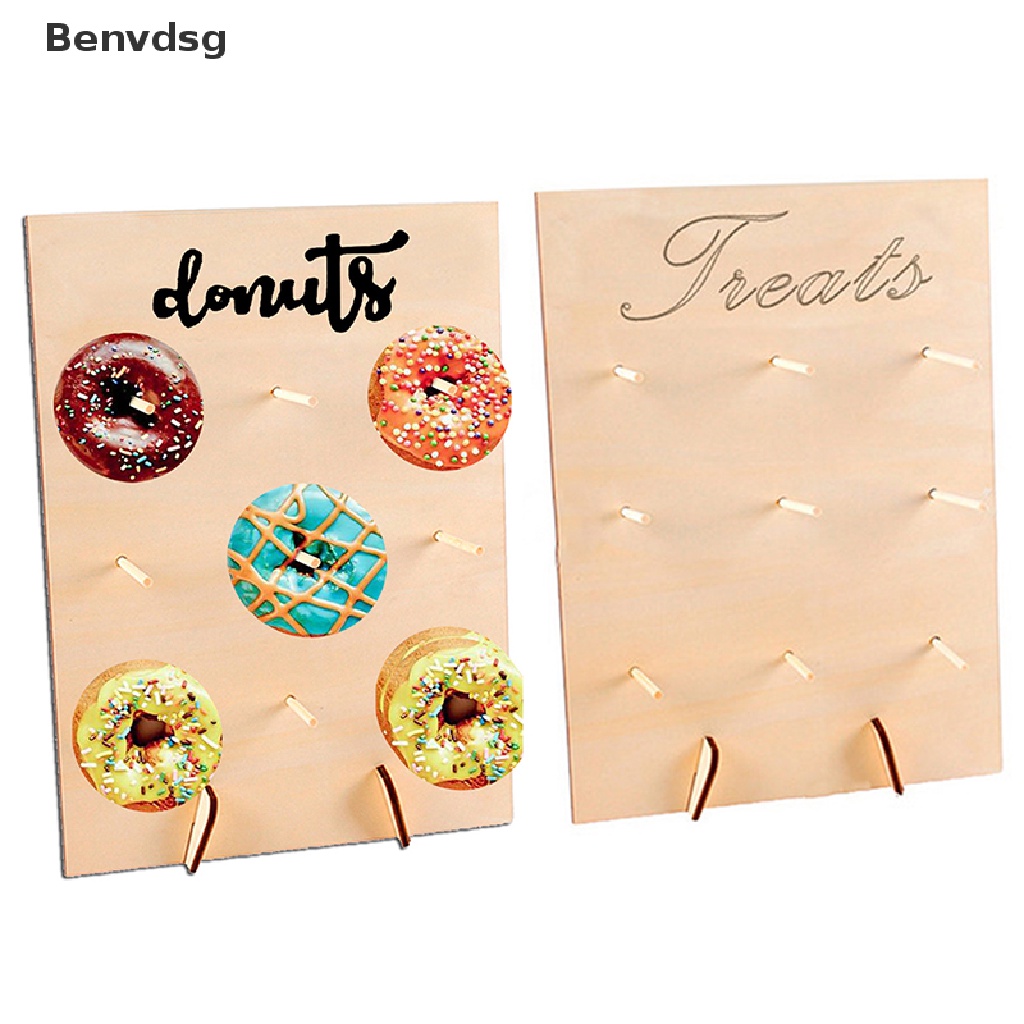 Benvdsg &gt; Giá Đỡ Bảng Treo Tường Bằng Gỗ Hình Bánh Donut Trang Trí Đám Cưới Có Thể Tháo Rời