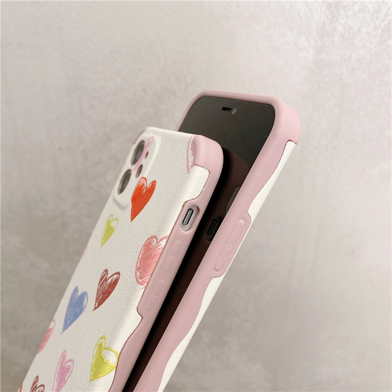 Ốp Điện Thoại Nhựa Mềm Họa Tiết Trái Tim Dành Cho iPhone 11 Pro Max X XR 7 8 6 Plus | BigBuy360 - bigbuy360.vn