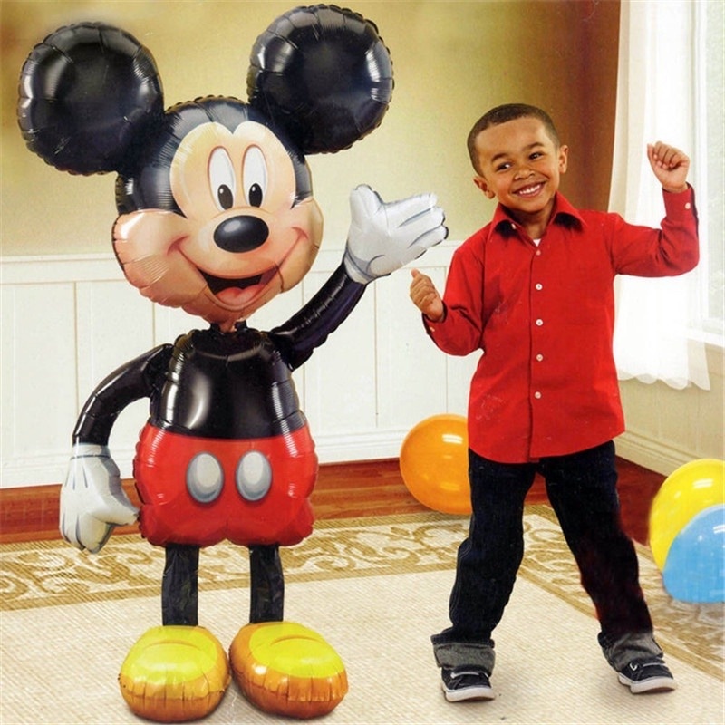 Bong Bóng Lá Nhôm Hình Chuột Mickey Minnie 3D Trang Trí Tiệc Sinh Nhật