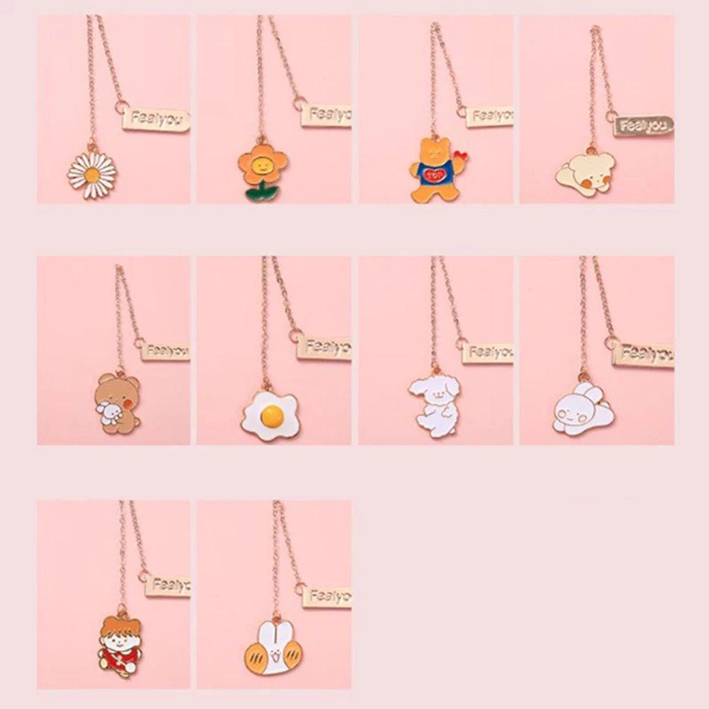 Kẹp Giấy Đánh Dấu Trang Sách Phối Dây Xích Bằng Hợp Kim Tiện Dụng