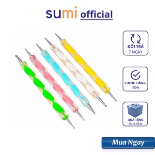 Bút chấm bi nail vẽ móng, Cọ chấm bi đủ size Set 5 cây