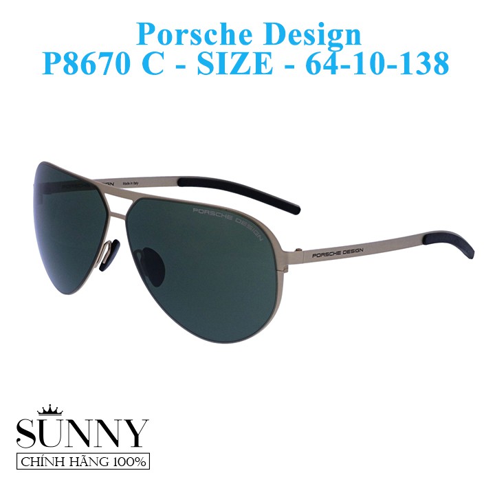 Kính mát thời trang Porsche Design P8670 nhiều màu, bảo hành toàn quốc