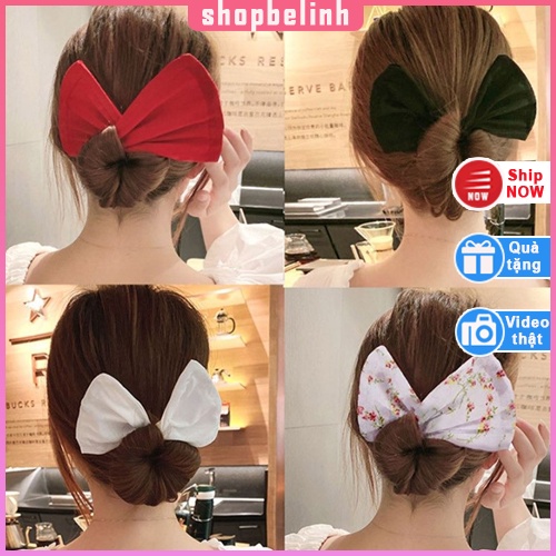 [shopbelinh] Dây quấn búi tóc củ tỏi hình nơ mẫu mới (Dụng cụ quấn tóc deft bun búi dáng nơ xinh xắn dành cho nữ