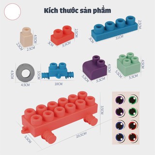Đồ Chơi Lắp Ghép xếp hình Lego Nhựa Dẻo an toàn Cho Bé - hộp giấy 40 chi tiết - hàng loại 1 và giá thấp nhất trên shopee