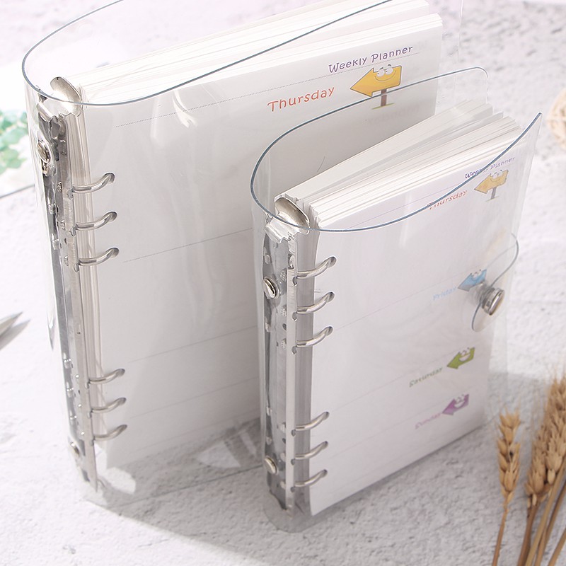 Giấy Notepad A5 A6 Trong Suốt 6 Lỗ Thay Thế