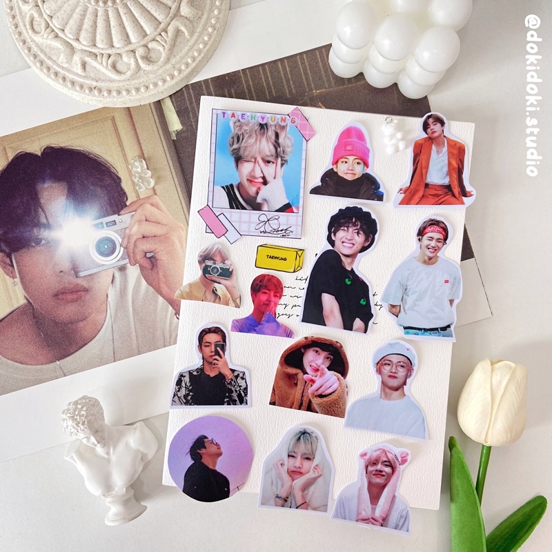 ✨ STICKERS TAEHYUNG KHÔNG THẤM NƯỚC CUTE XỈU UP XỈU DOWN 🌈