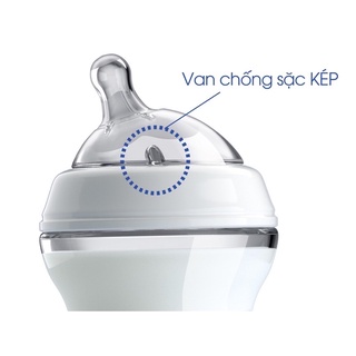 Bình sữa núm nghiêng Pisa Natural Feeling 0M+ 2M+ 6M+ Chicco