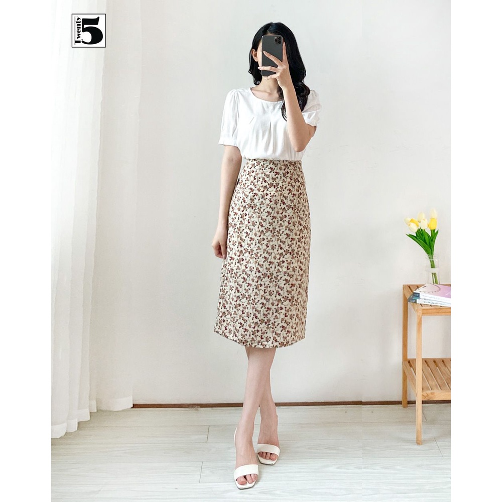Chân váy nữ dài xẻ tà Twentyfive N310