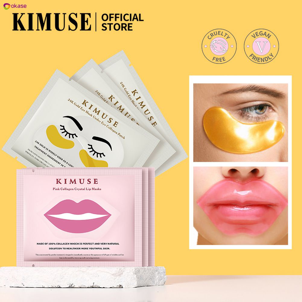 Mặt Nạ Mắt Giảm Thâm Và Dưỡng Ẩm Cho Môi Mặt Nạ Làm Mờ Nếp Nhăn Môi Chăm Sóc Môi Tẩy Tế Bào Chết Cho Môi Mặt Nạ Okase