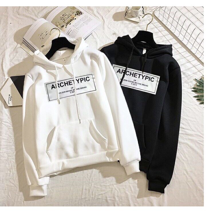 Áo nỉ hoodie thu đông Archetypic form suông rộng có mũ unisex cho nam nữ, chất nỉ bông siêu ấm áo hoodie cặp