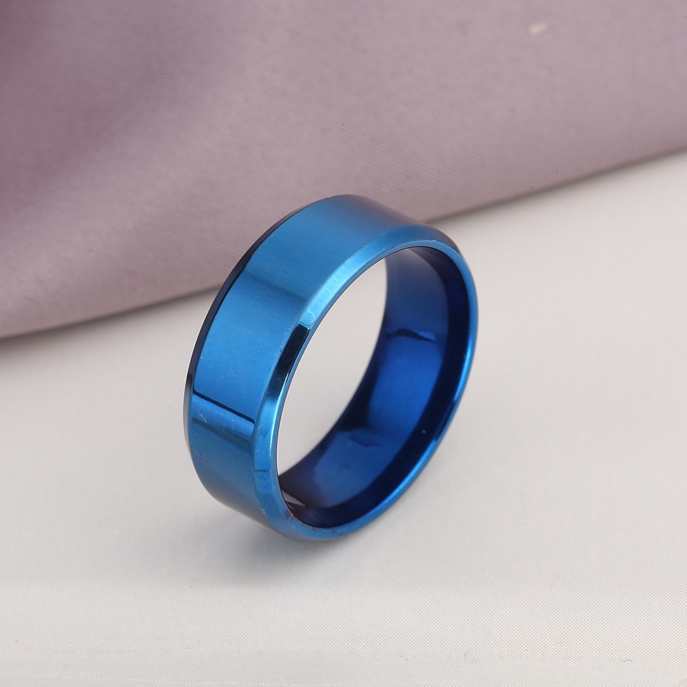 Nhẫn trơn unisex nam nữ titan cao cấp mạ kim loại giá rẻ bền đẹp