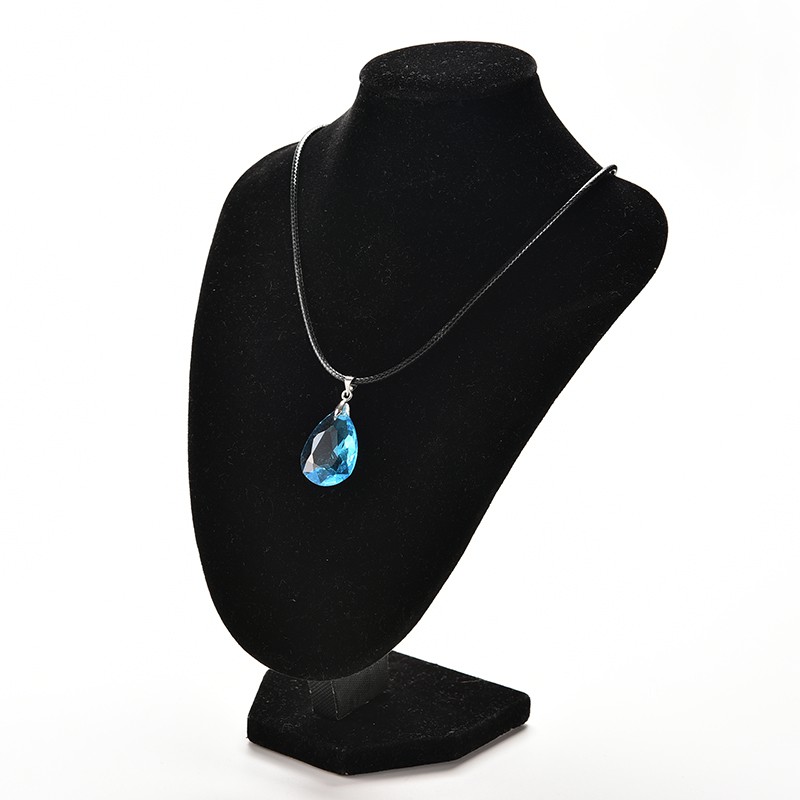 {factoryoutlet} Cosplay Light blue Crystal Necklace for Sword Art Online SAO Kirito Asuna adover