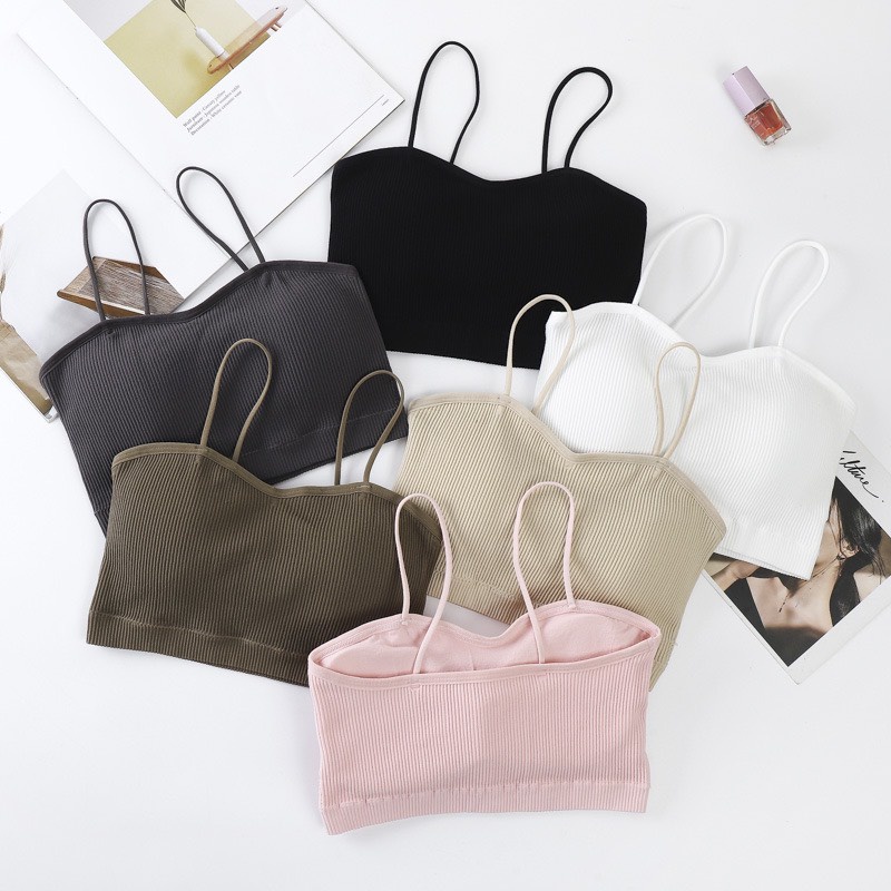 Áo Bra Nữ 2 Dây Gân Tăm Dây Mảnh Đáng Yêu Và Gợi Cảm 7719 | BigBuy360 - bigbuy360.vn